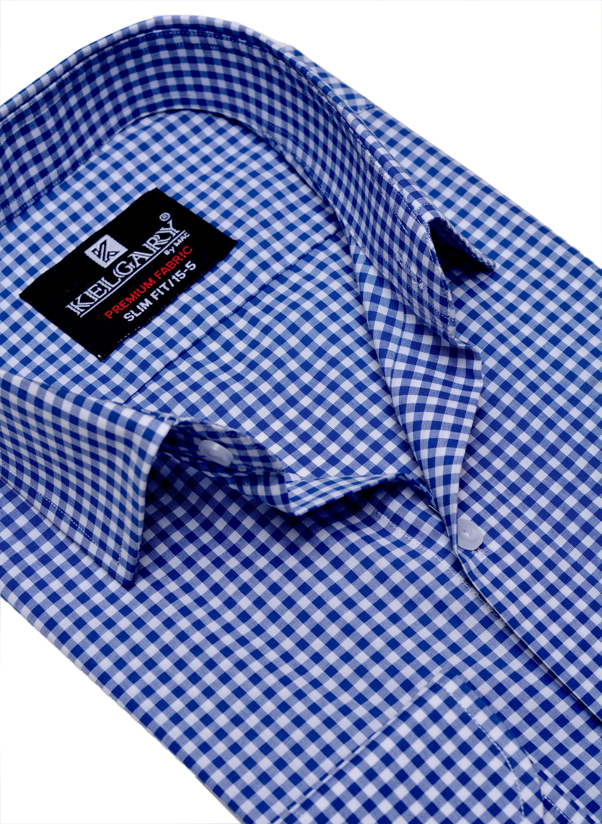Special Occasion  ROYAL BLUE CHECK FORMAL SHIRT