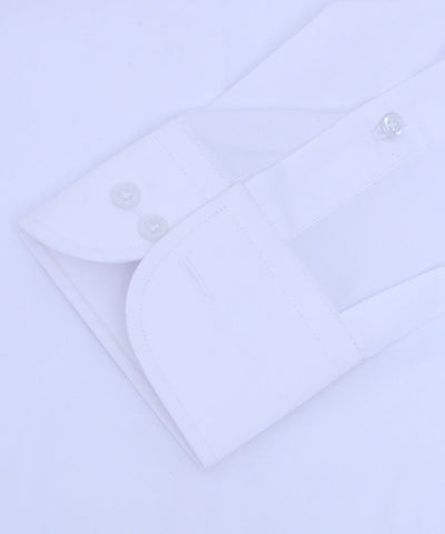 Daily Essentials White Plain Shirt