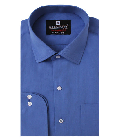 Special Occasion Royal Blue Plain Shirt
