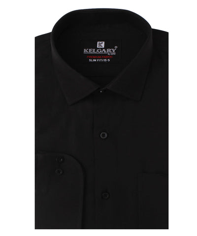 Daily Essentials Black Plain Shirt