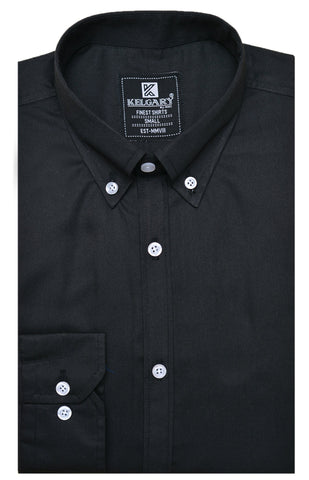 Daily Essentials CASUAL SHIRT PURE BLACK