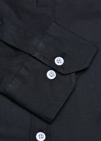 Daily Essentials CASUAL SHIRT PURE BLACK
