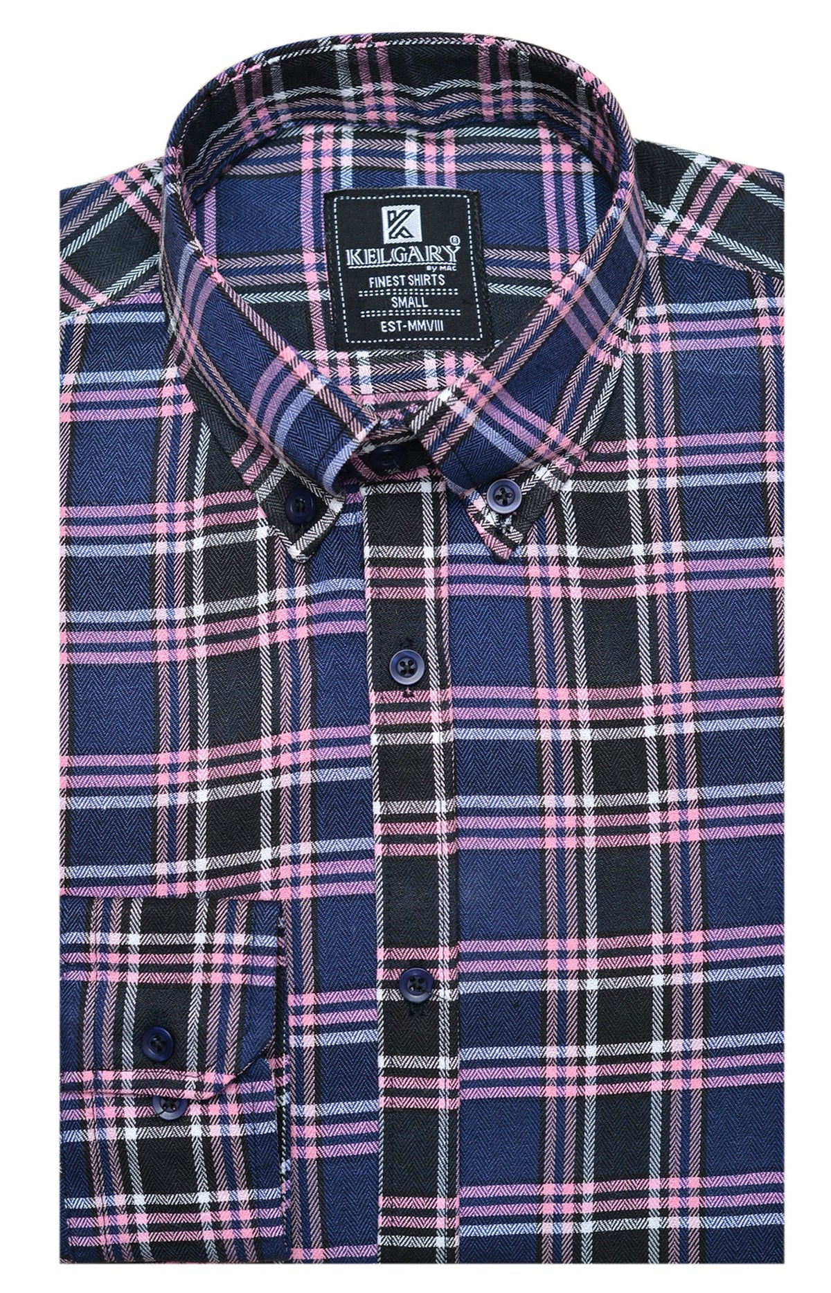 Special Occasion CASUAL SHIRT PINK BLUE  BLACK CHECK