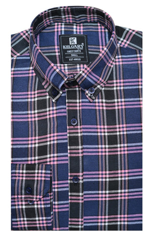 Special Occasion CASUAL SHIRT PINK BLUE  BLACK CHECK