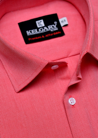 Special Occasion Pink Self Texture New Summer Collection Shirt