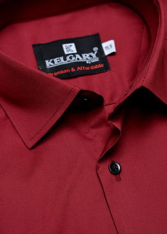Special Occasion Wine Red New Summer Collection Shirt