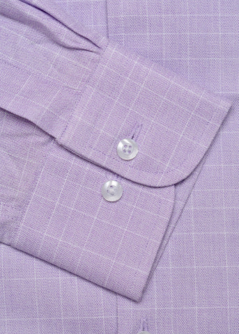 Special Occasion Purple Check Shirt