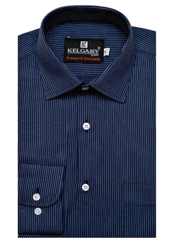 Special Occasion Blue self Lining Shirt